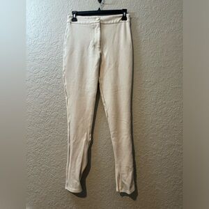 Forever 21 Off White Straight Leg Pants, Size Small